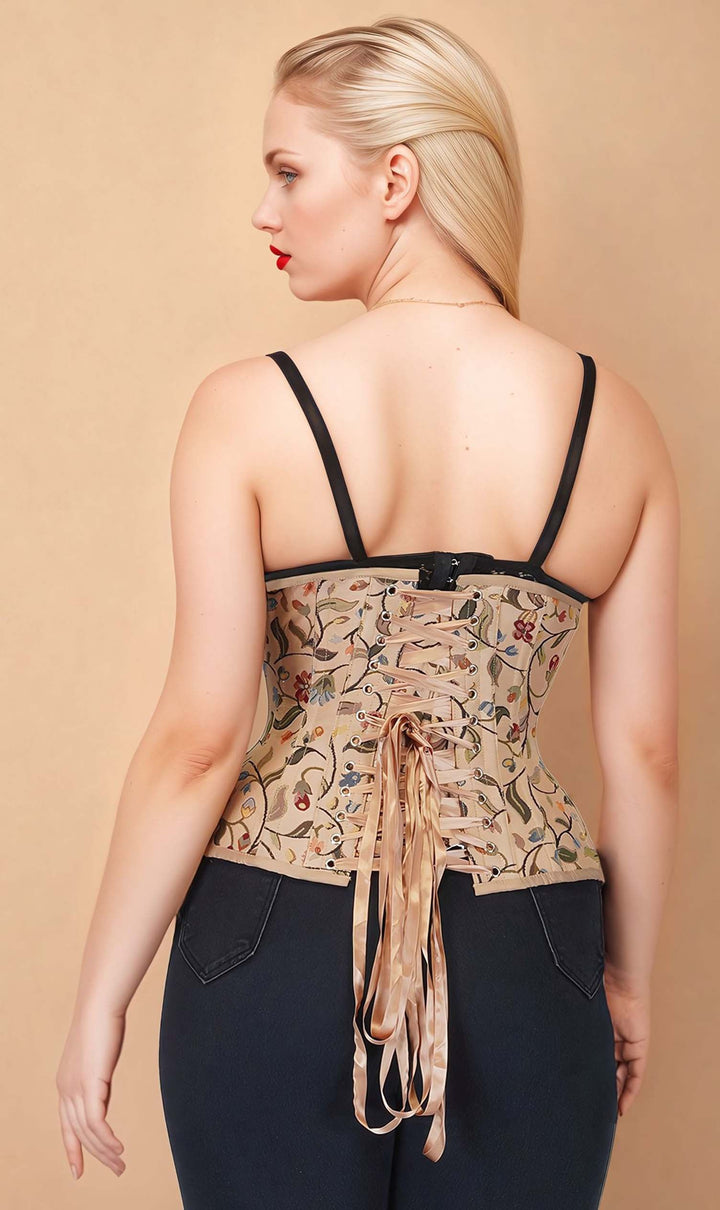 Bronx Curvy Brocade Corset