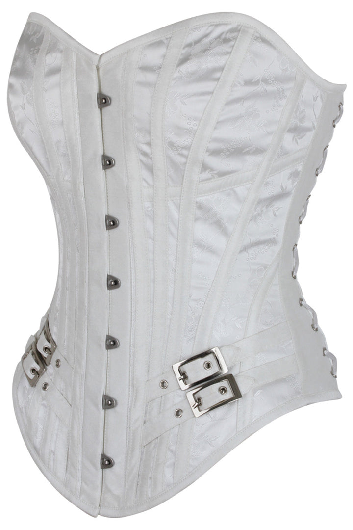 Brooks Overbust White Corset