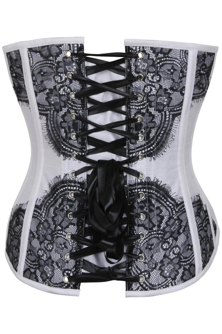 Bruce Overbust Silver Corset