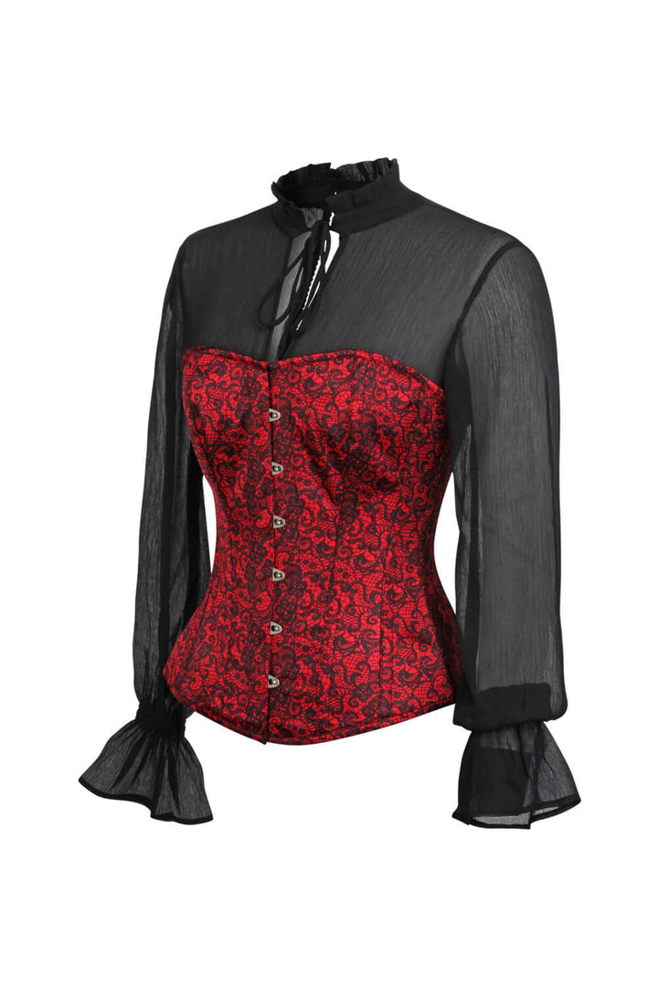 Harva Red Overbust Corset