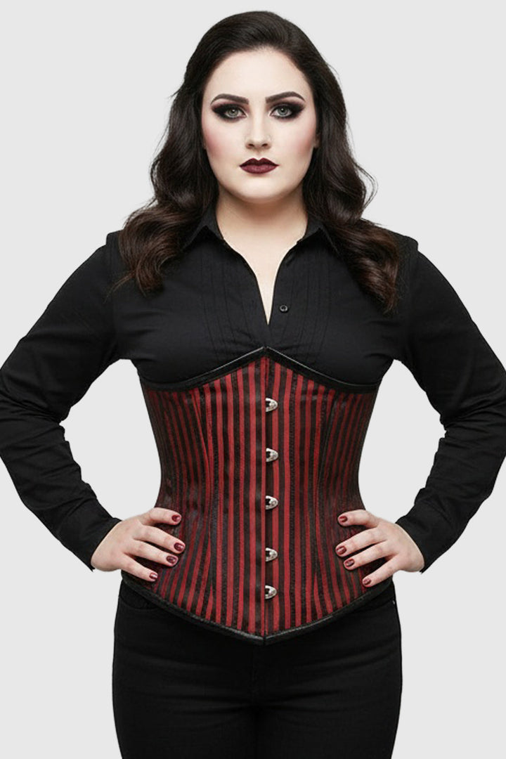 Rowena Striped Underbust Waist Trainer Corset