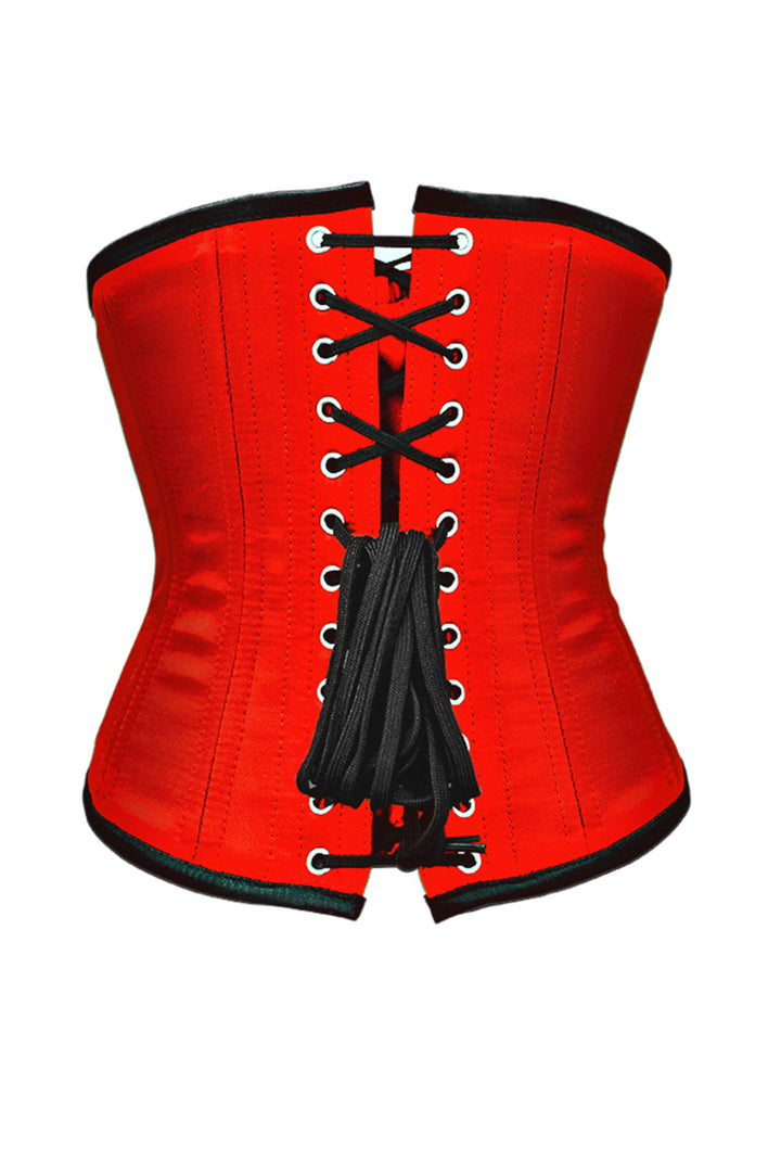 Josepha Red Satin Waist Training Underbust Corset