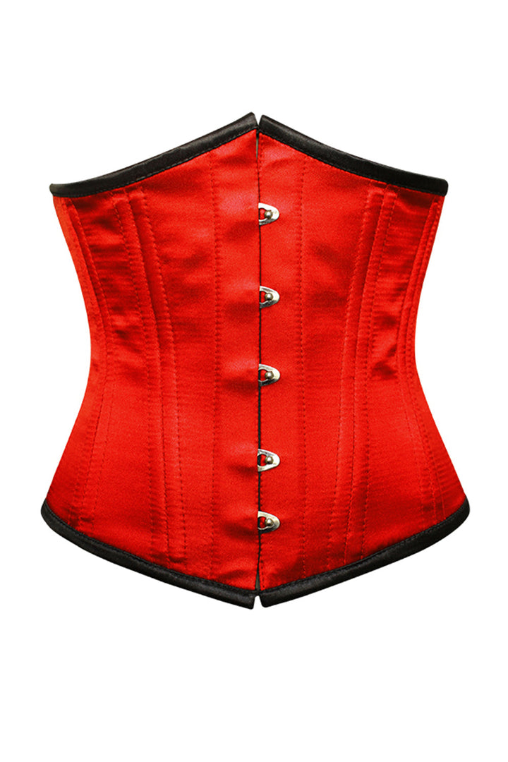 Josepha Red Satin Waist Training Underbust Corset
