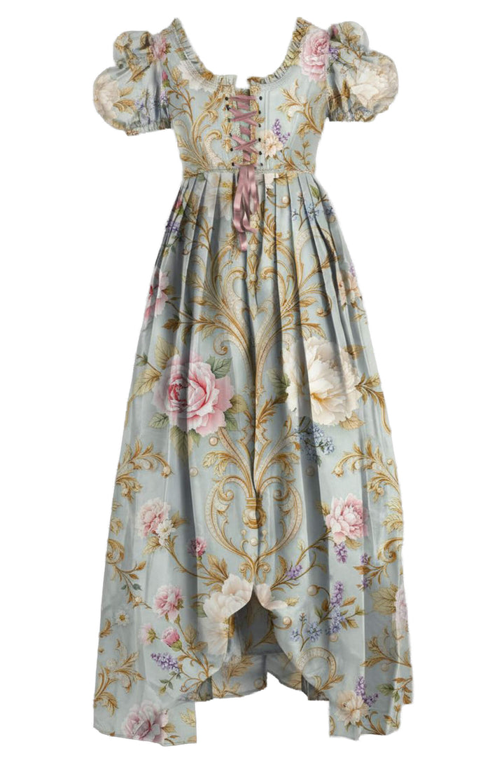 Misa Rococo Baroque with Rose Guinevere Corset Dress - view 3 | LUXE NOIR