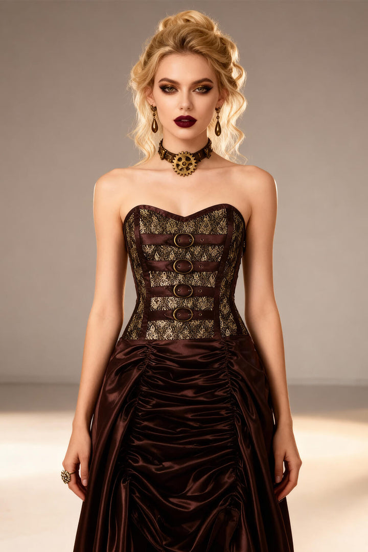Katharina Overbust Steampunk Corset Dress