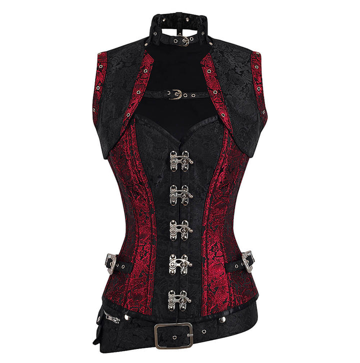 Emory Steampunk Overbust Corset with Shrug