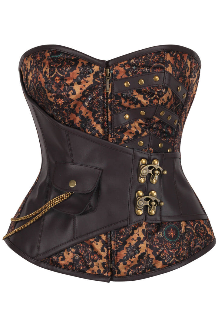 Tannis Ornate Floral Overbust Steampunk Corset