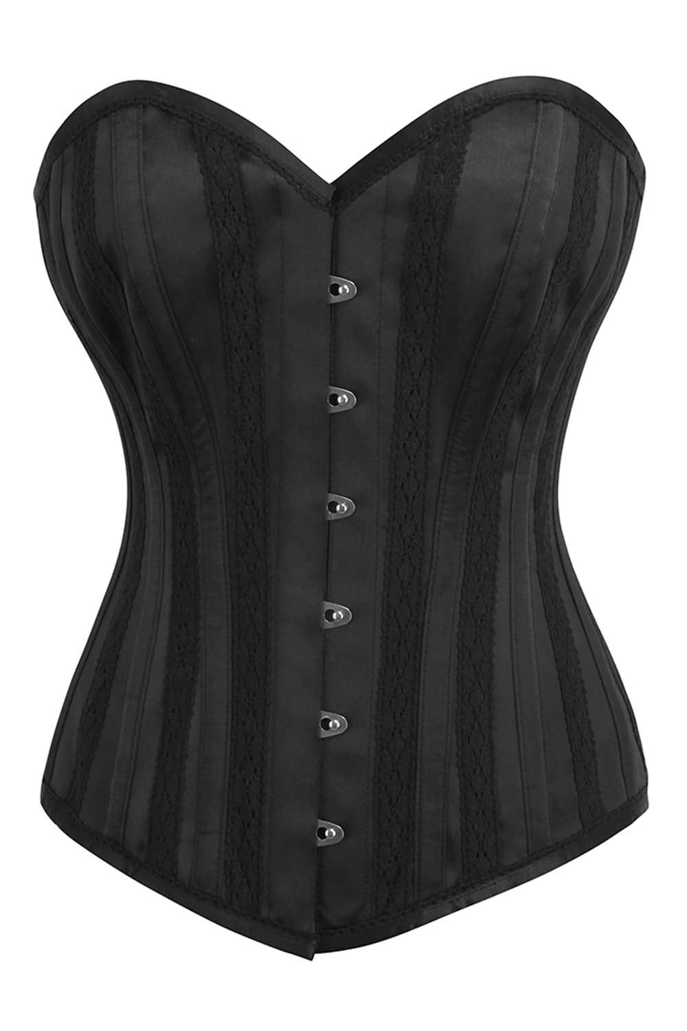 Remi Black Duchess Satin Overbust Corset
