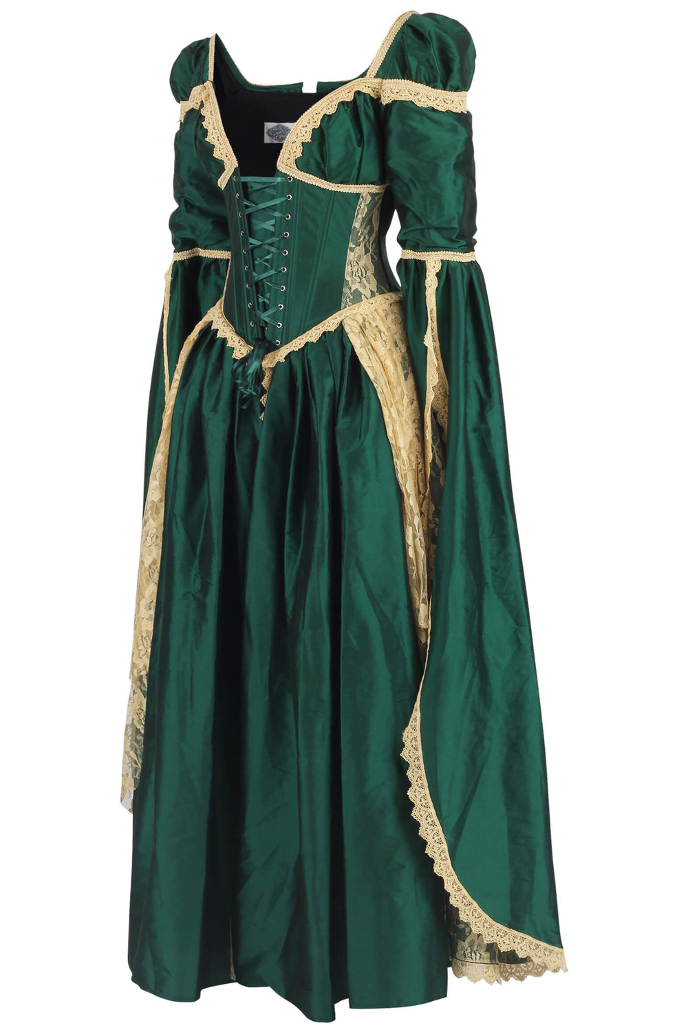 Loriann Rococo Green Elven Corset Dress - view 2 | LUXE NOIR