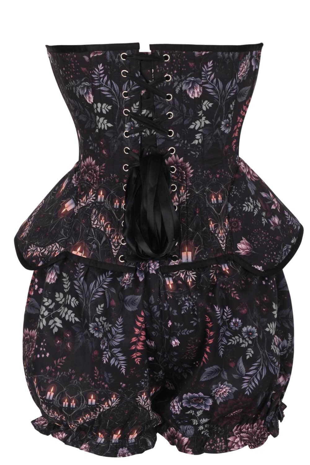 Whittley Midnight Candlelight Floral Corset