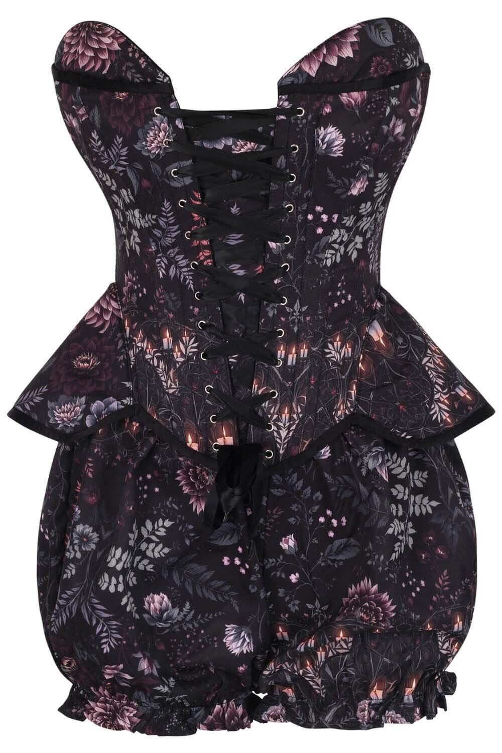 Whittley Midnight Candlelight Floral Corset