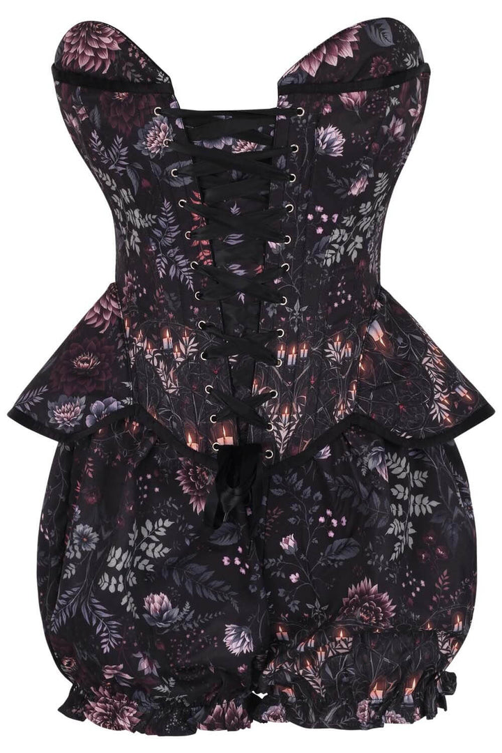 Whittley Midnight Candlelight Floral Corset