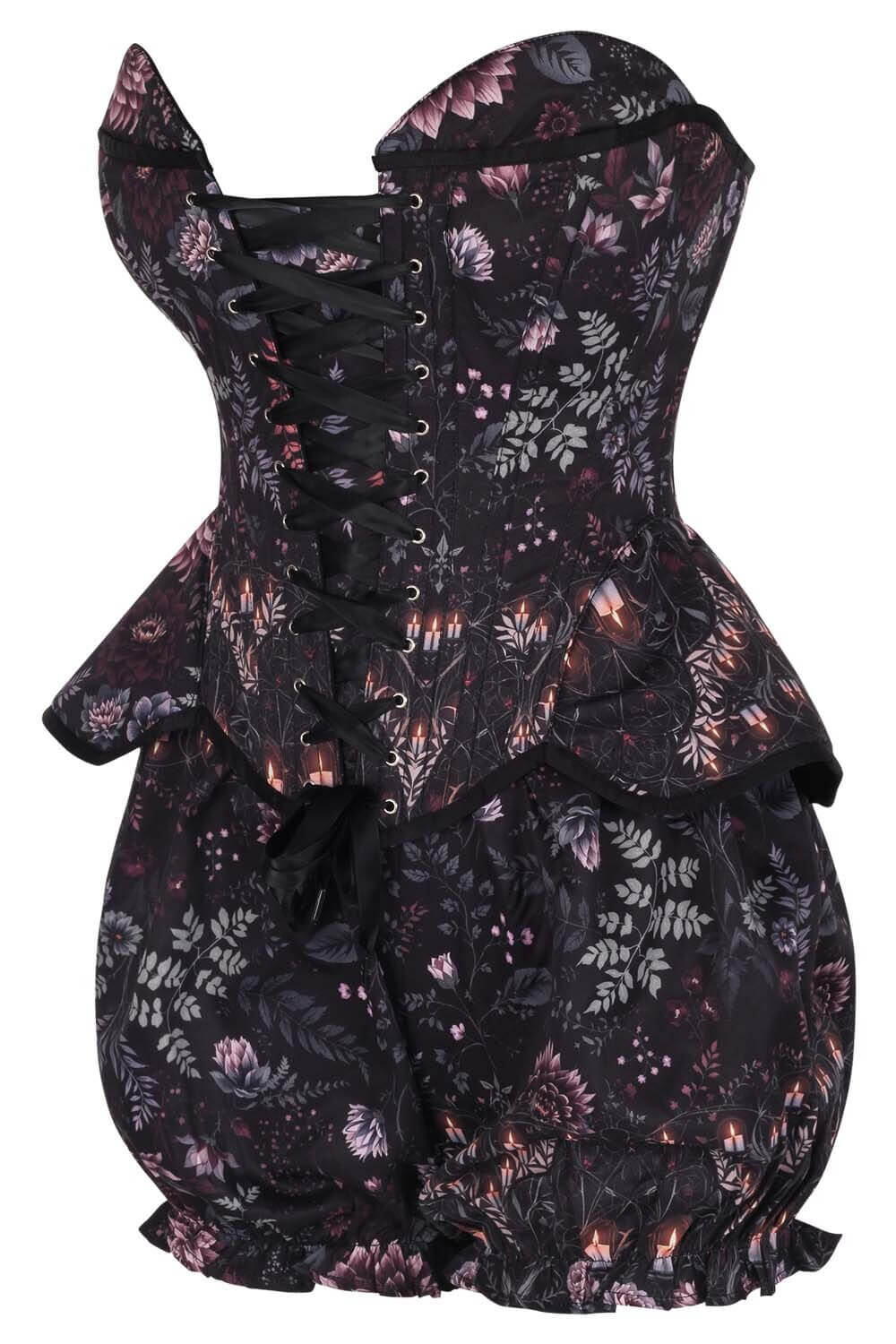 Whittley Midnight Candlelight Floral Corset