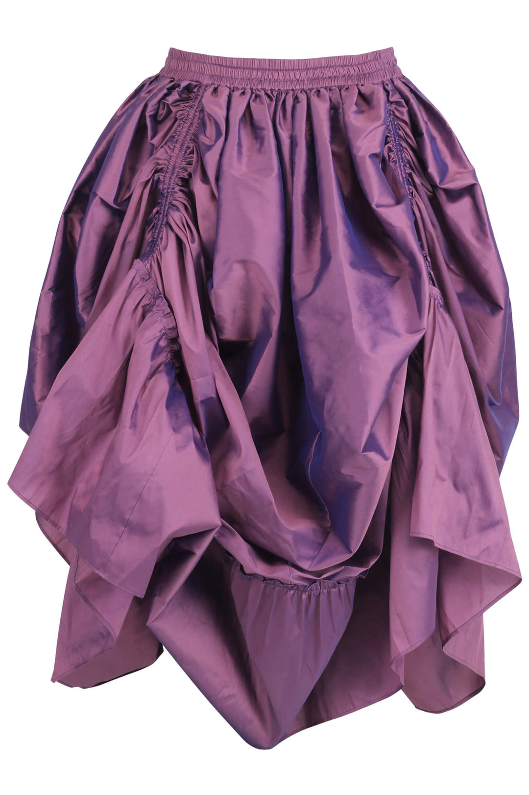 Haileigh Rococo Lilac Taffeta Bustle Skirt - view 3 | LUXE NOIR