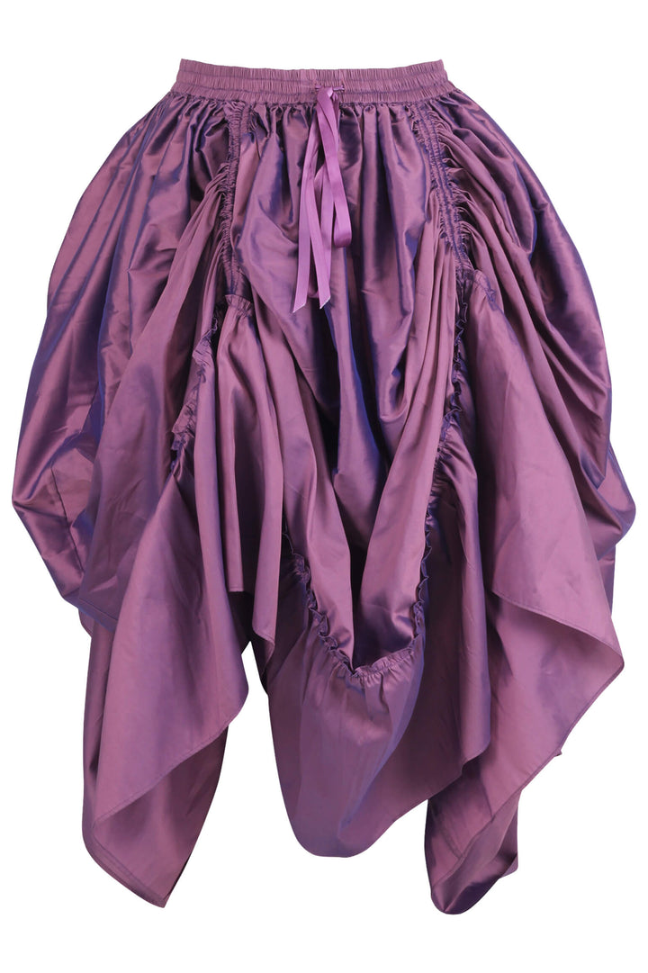 Haileigh Rococo Lilac Taffeta Bustle Skirt | LUXE NOIR
