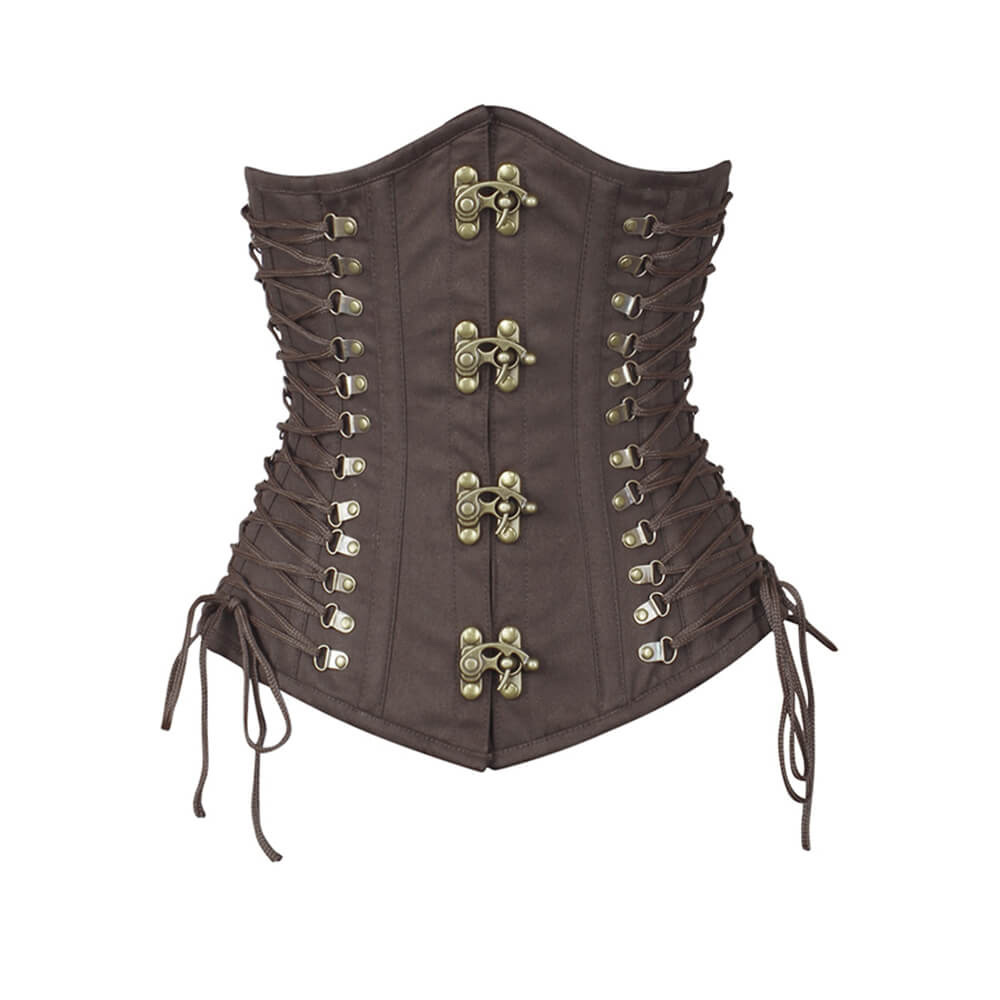 Nanetta Steampunk Underbust Cotton Corset
