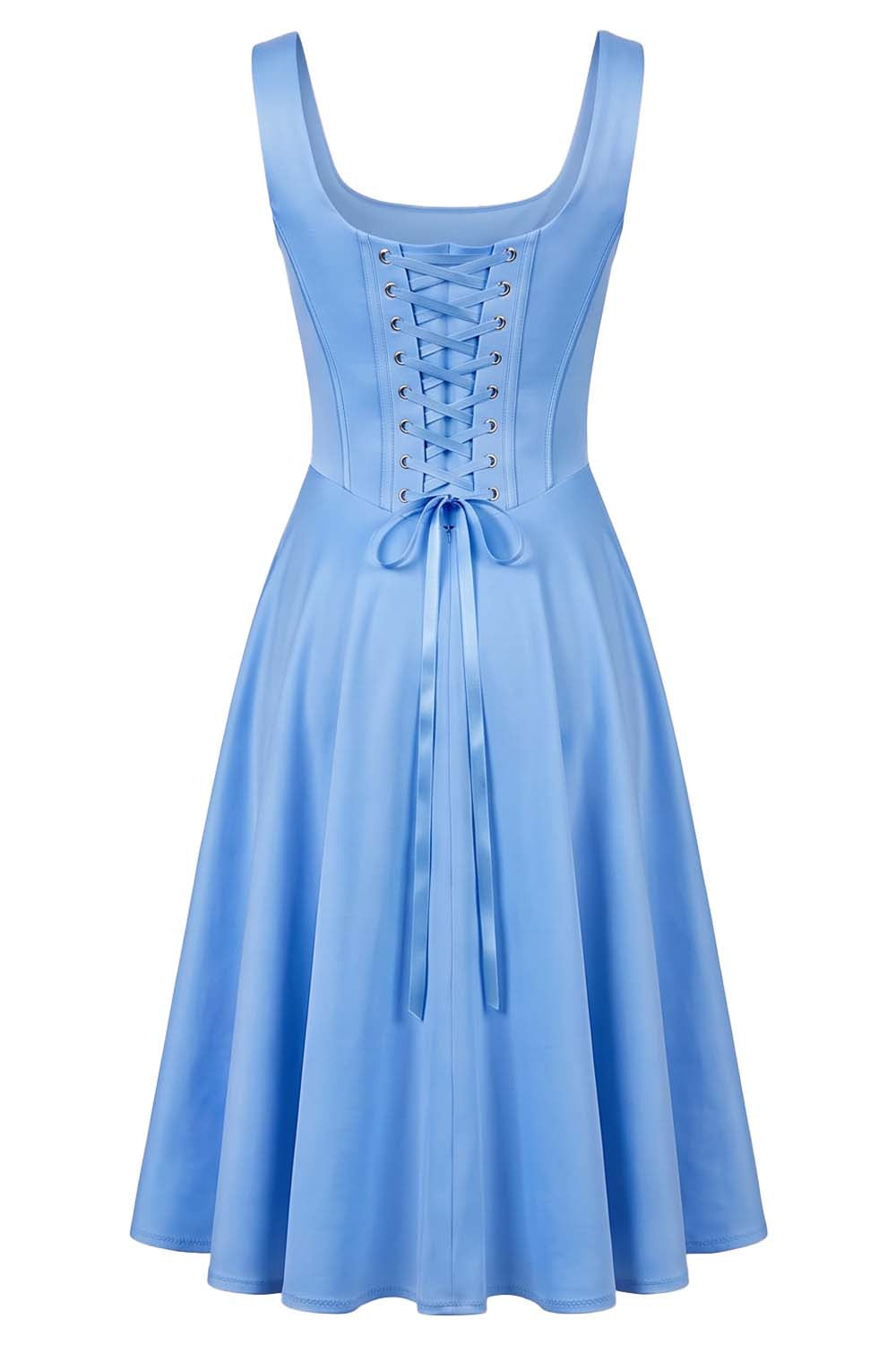 MIRABELLE Corset Sundress in Cornflower Blue