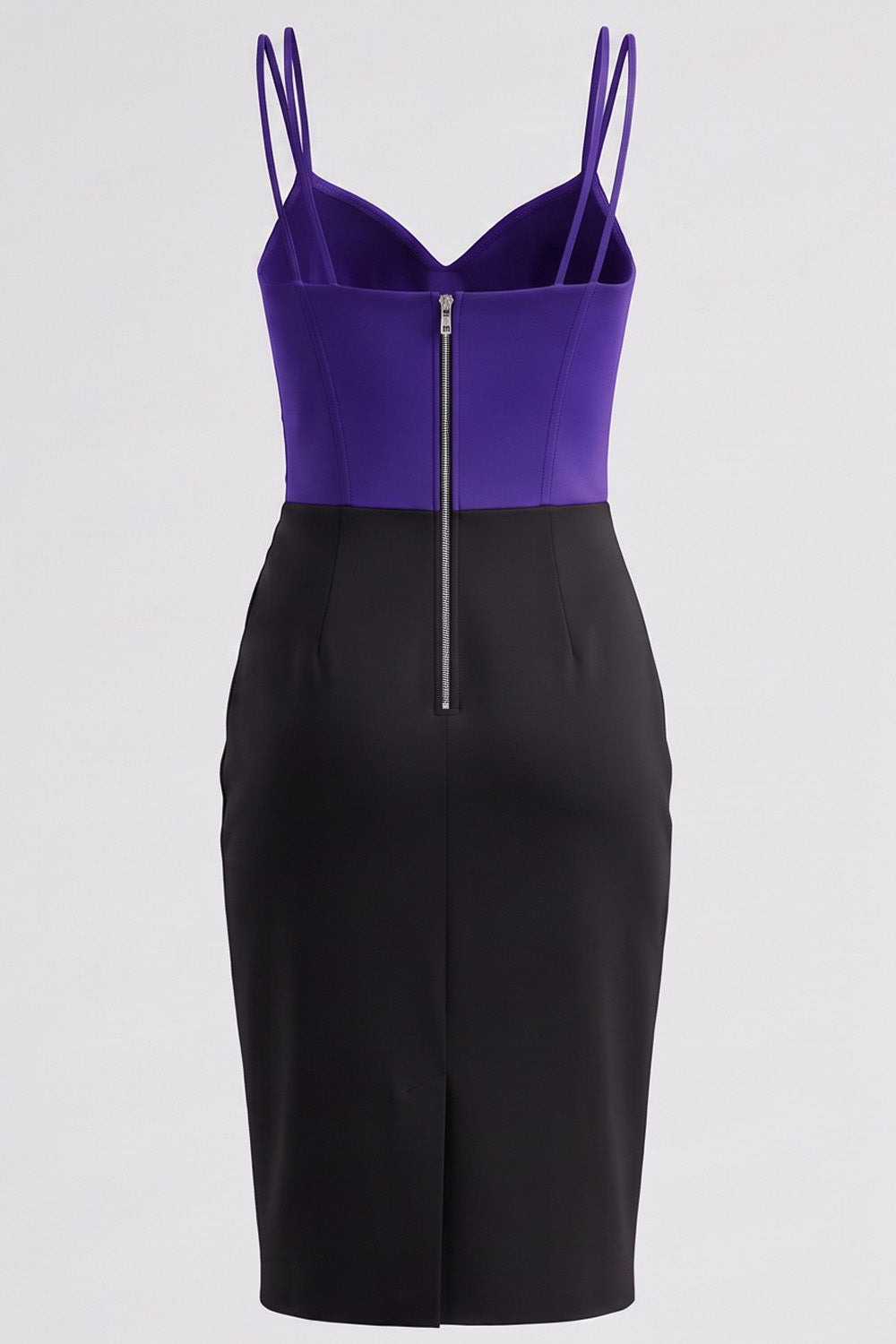 VIVIENNE Corset Evening Dress in Purple and Black
