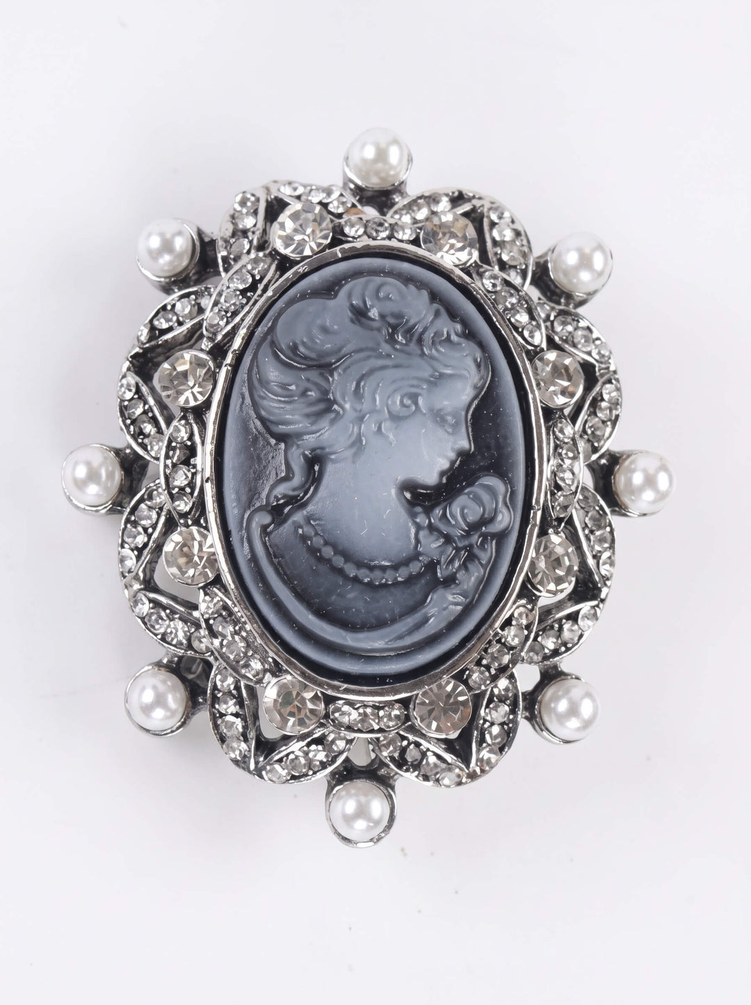 Midnight Muse Cameo Brooch