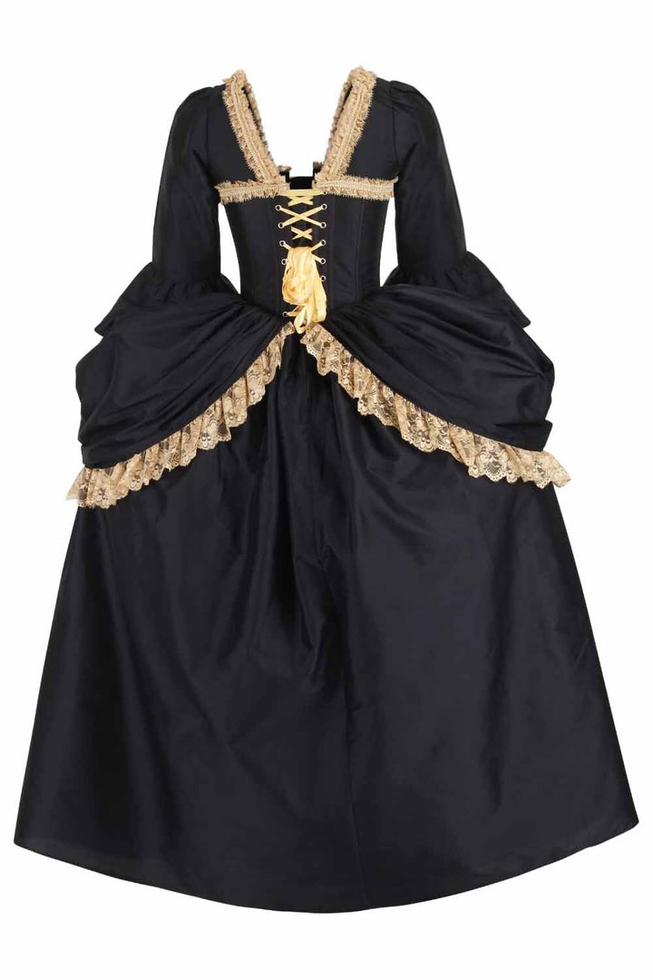 Black Gold Lynnsey Rococo Corset Dress - view 3 | LUXE NOIR
