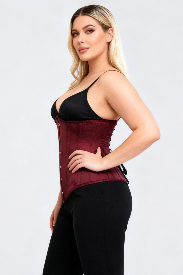 Dannee Burgundy Underbust Corset