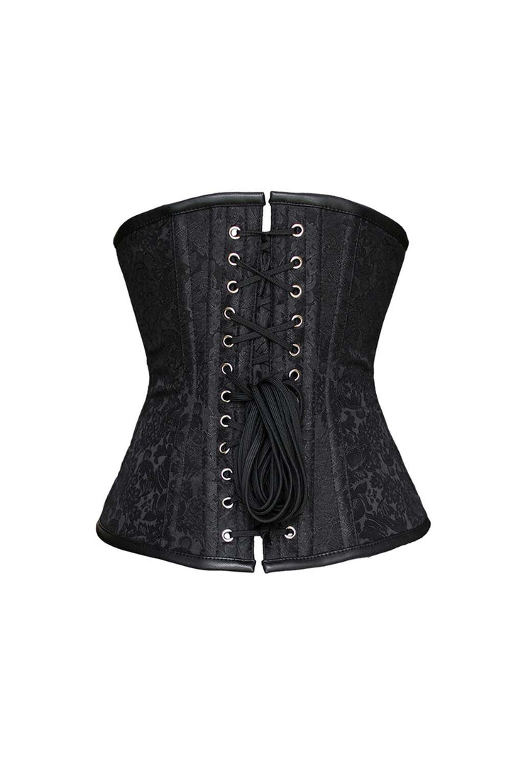 Midnight Black Yulia Underbust Corset