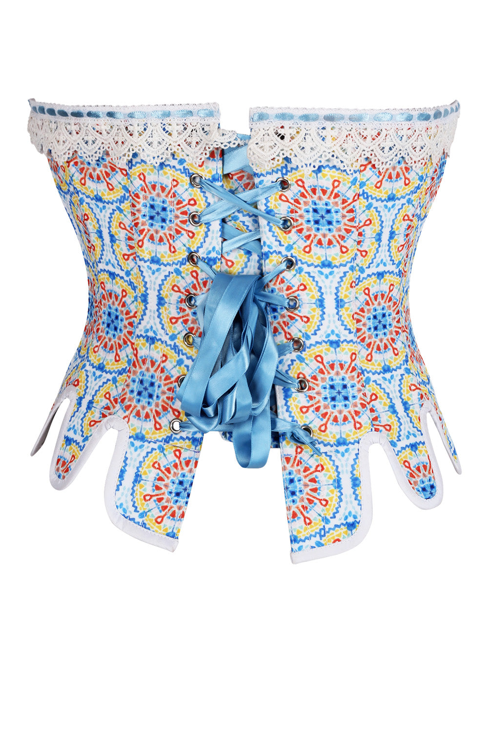 Azure Medallion Jolana Overbust Corset