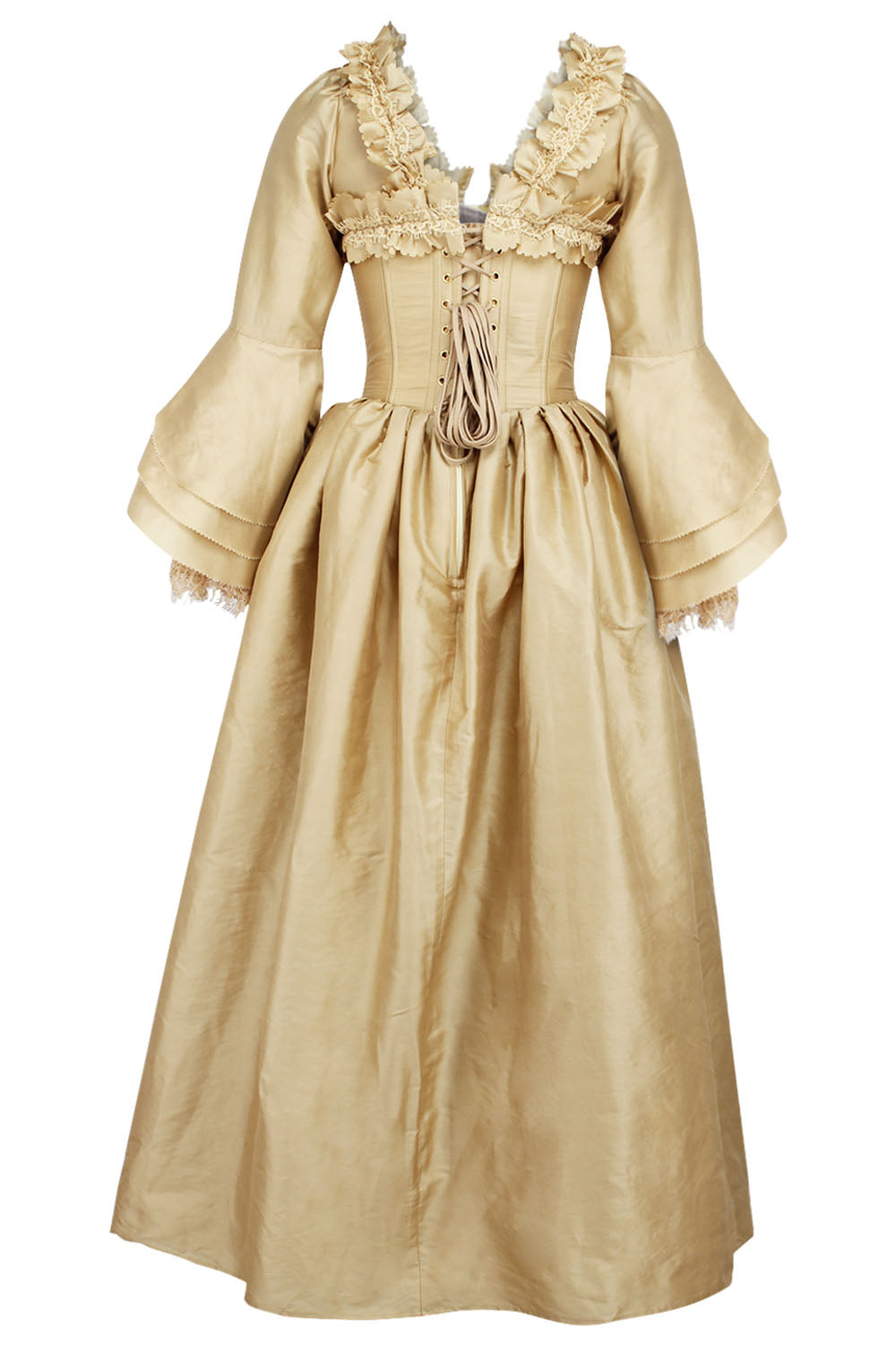 Champagne Gold Rococo Muse Corset Dress - view 3 | LUXE NOIR