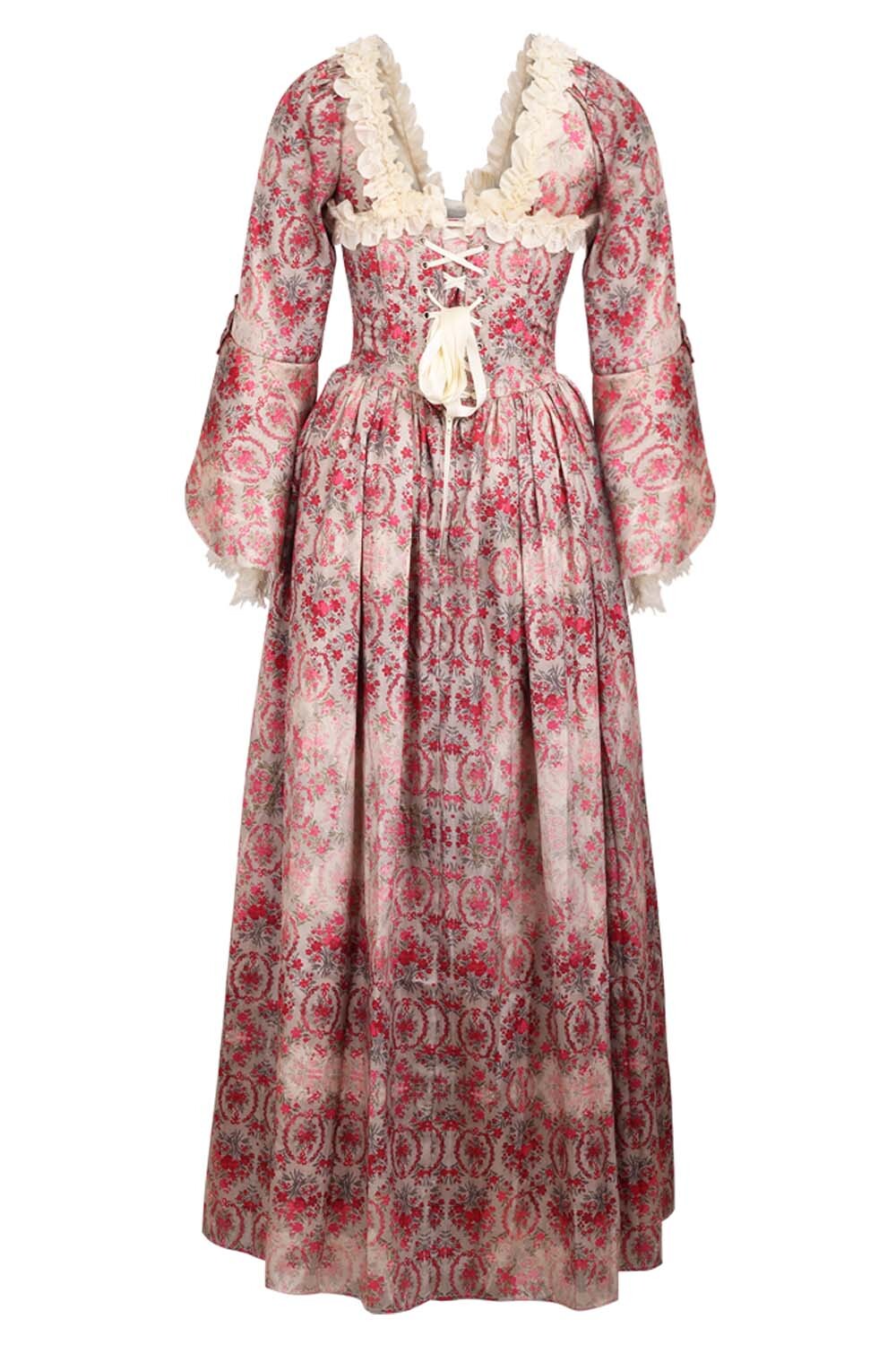 Dusty Rose Rococo Muse Corset Dress - view 3 | LUXE NOIR