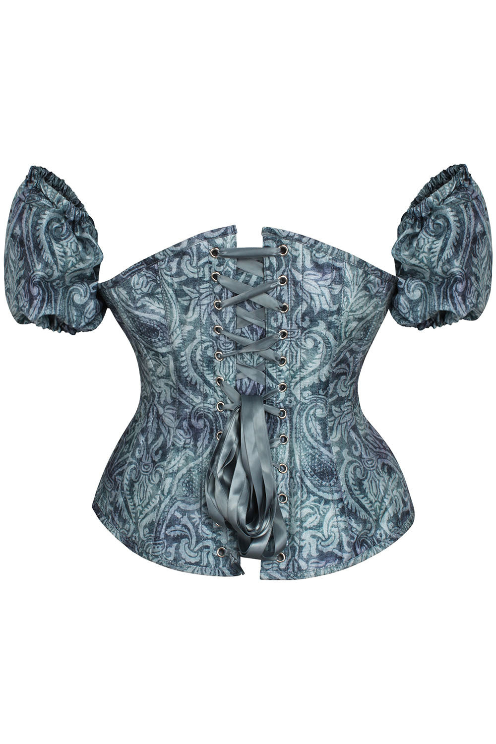 Sage Baroque Meria Overbust Corset with Detachable Sleeves