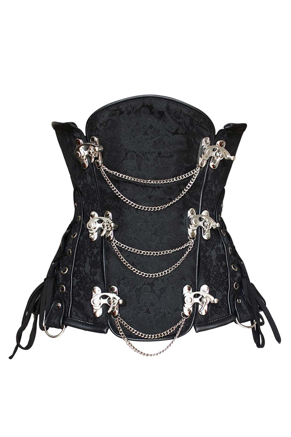 Midnight Black Yulia Underbust Corset