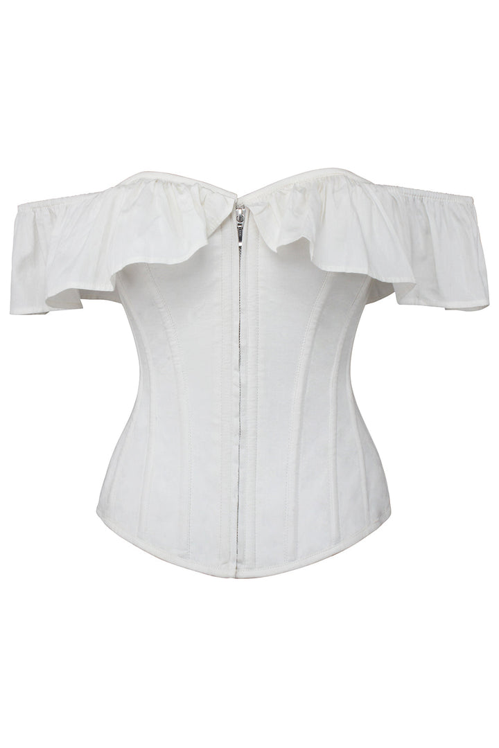 Snow White Joyleen Overbust Off Shoulder Cotton Corset