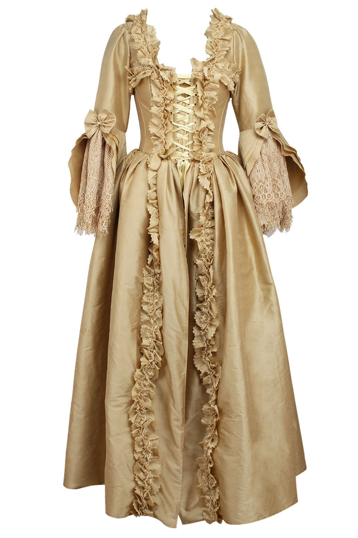 Champagne Gold Rococo Muse Corset Dress | LUXE NOIR