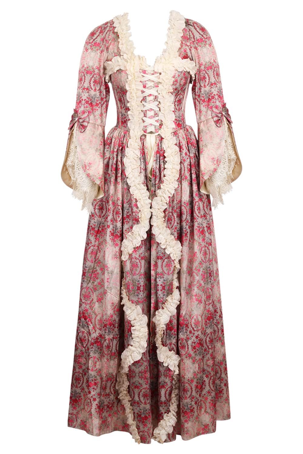 Dusty Rose Rococo Muse Corset Dress | LUXE NOIR