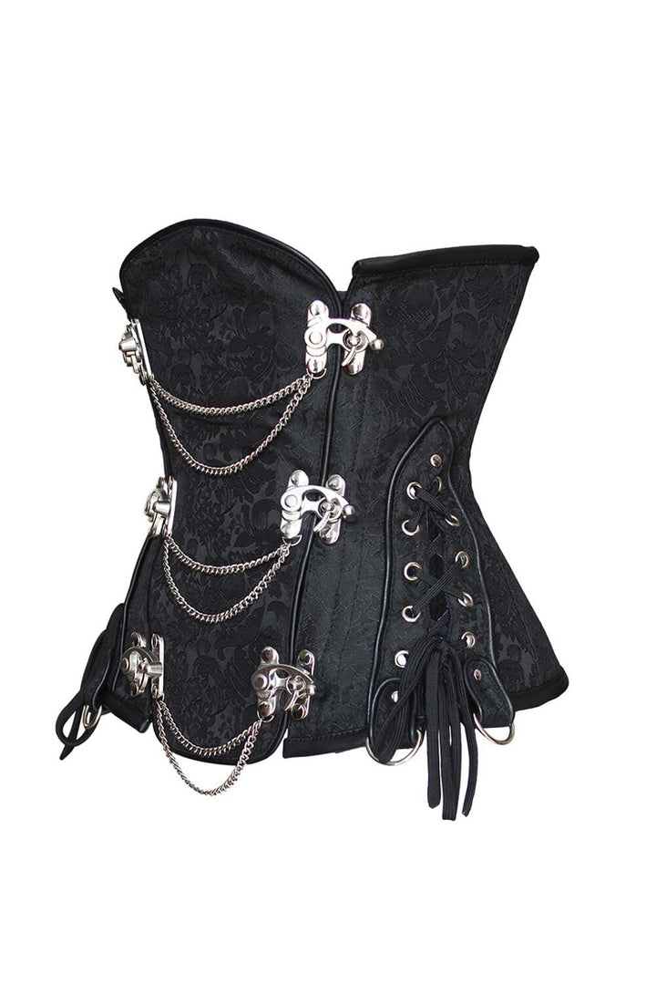 Midnight Black Yulia Underbust Corset