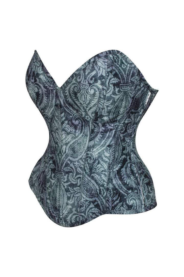 Sage Baroque Meria Overbust Corset with Detachable Sleeves