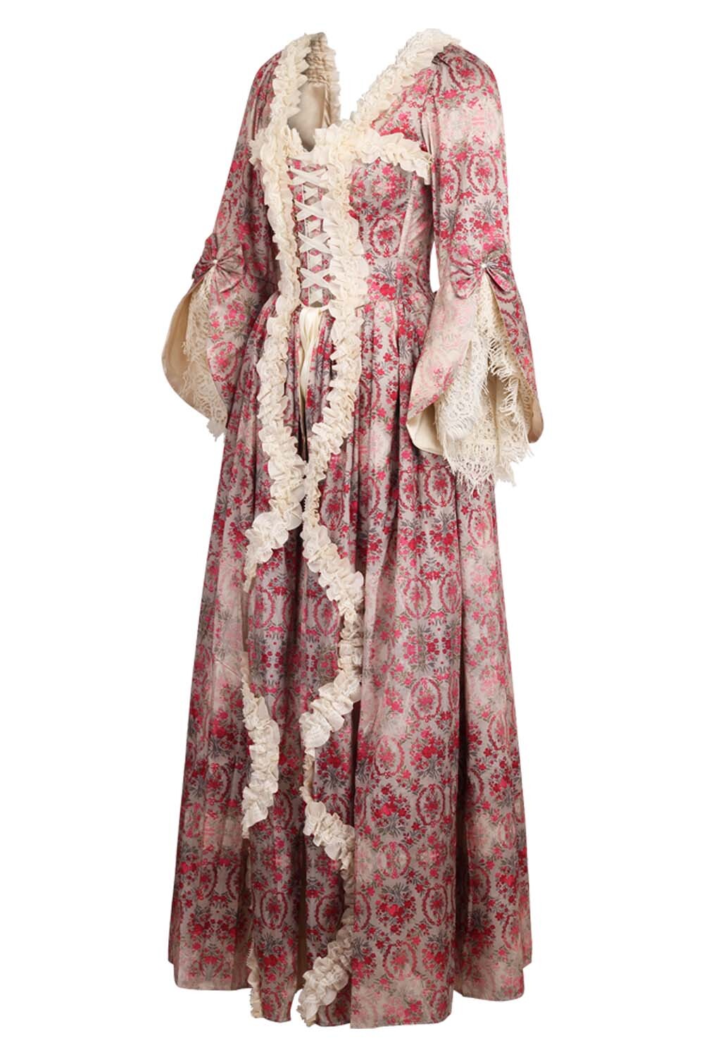 Dusty Rose Rococo Muse Corset Dress - view 2 | LUXE NOIR