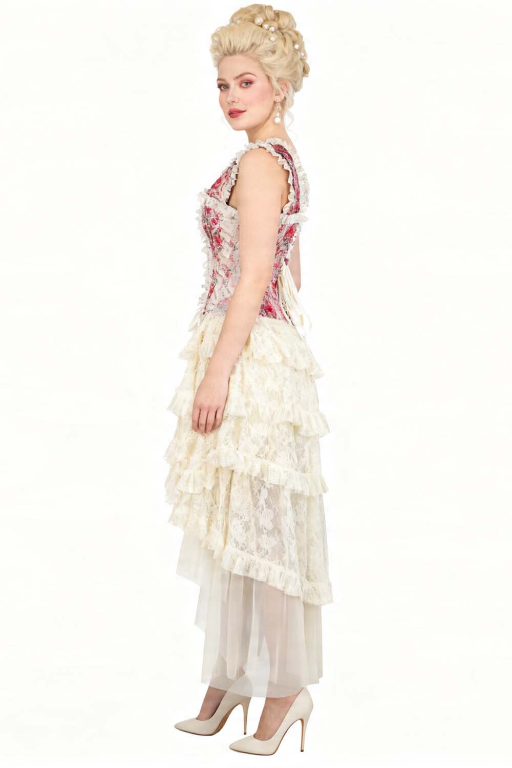 Blush Rose Anastasia Rococo Taffeta Corset Dress