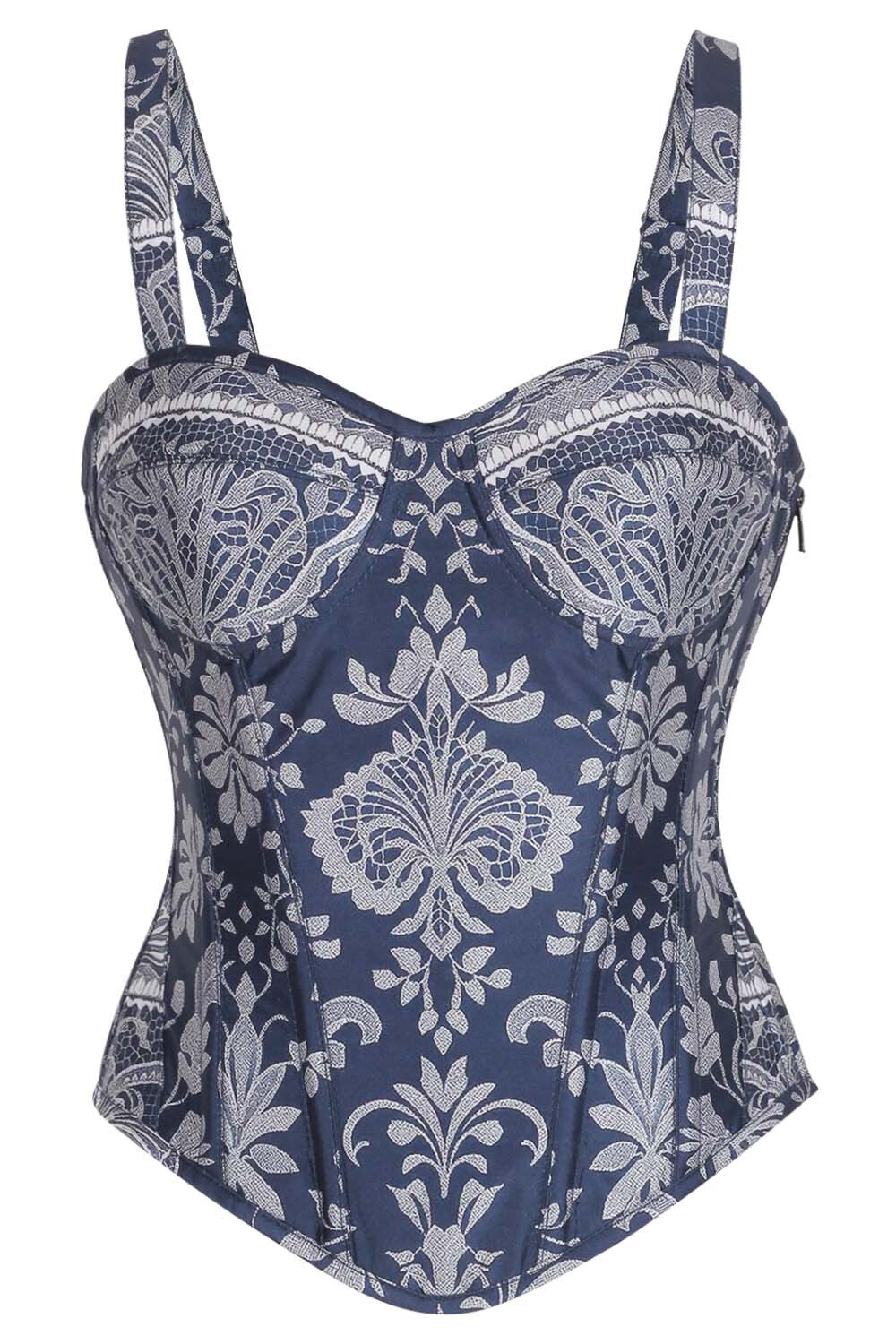 Idell Midnight Pearl Lace Corset
