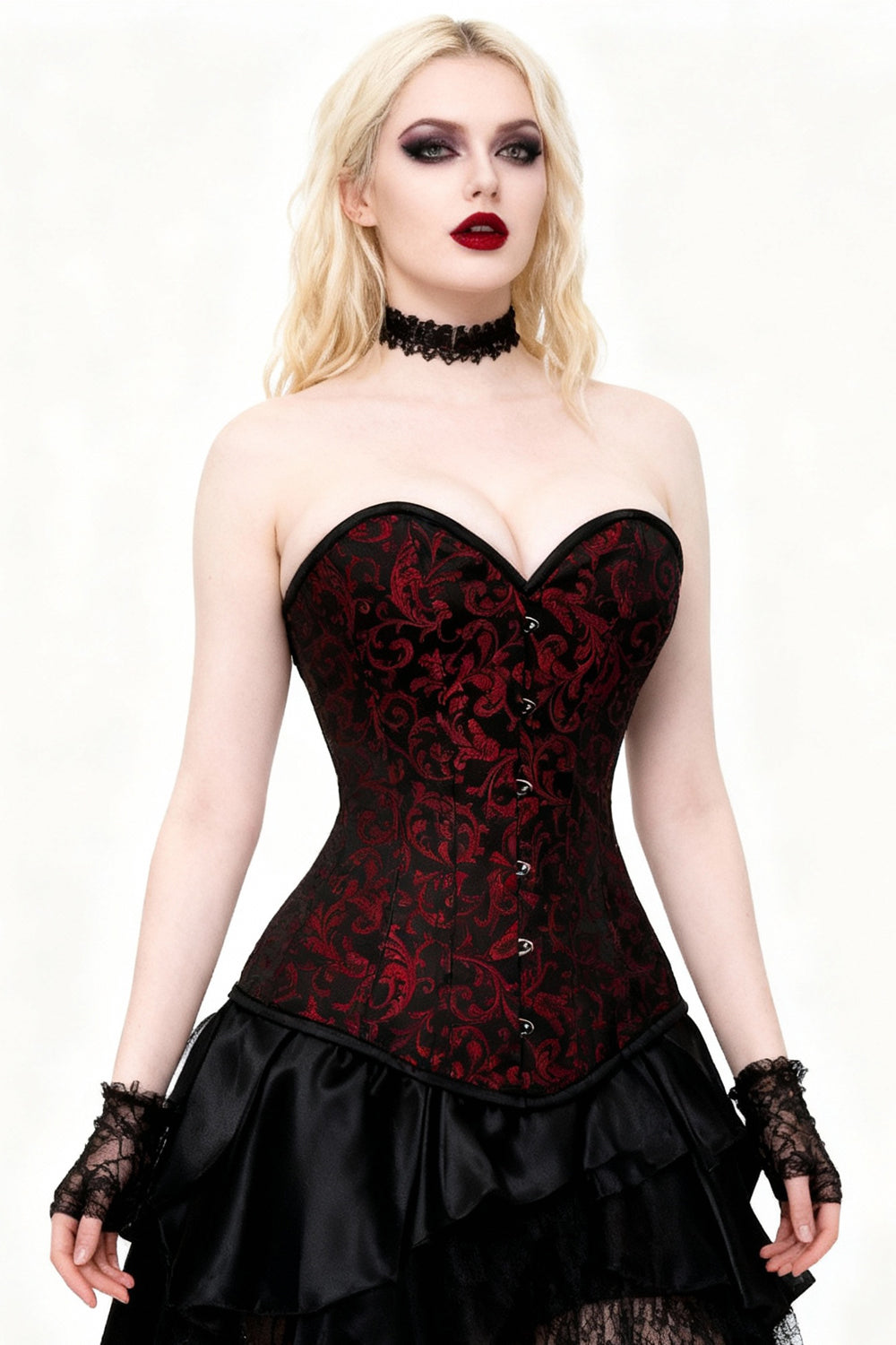 Alison Gothic Overbust Brocade Corset