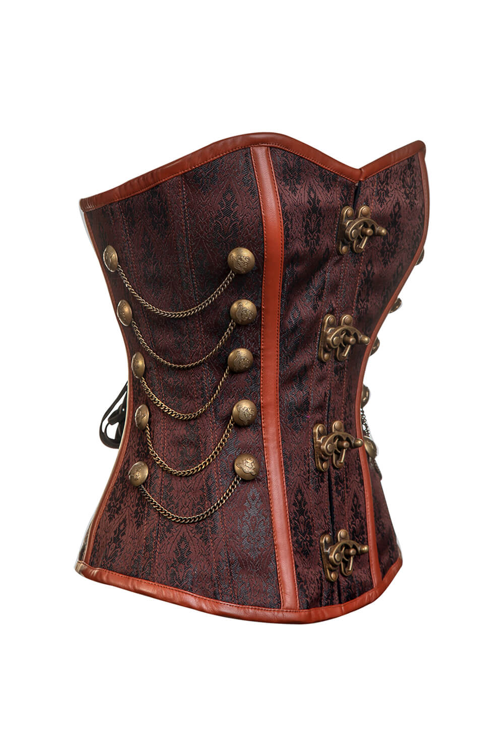 Hanna Steampunk Overbust Corset with Chains