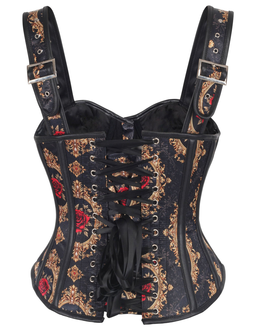 Kalyssa Victorian Rose with Gold Vine Corset