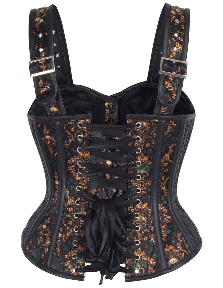 Tamsyn Baroque Ember Skull Corset