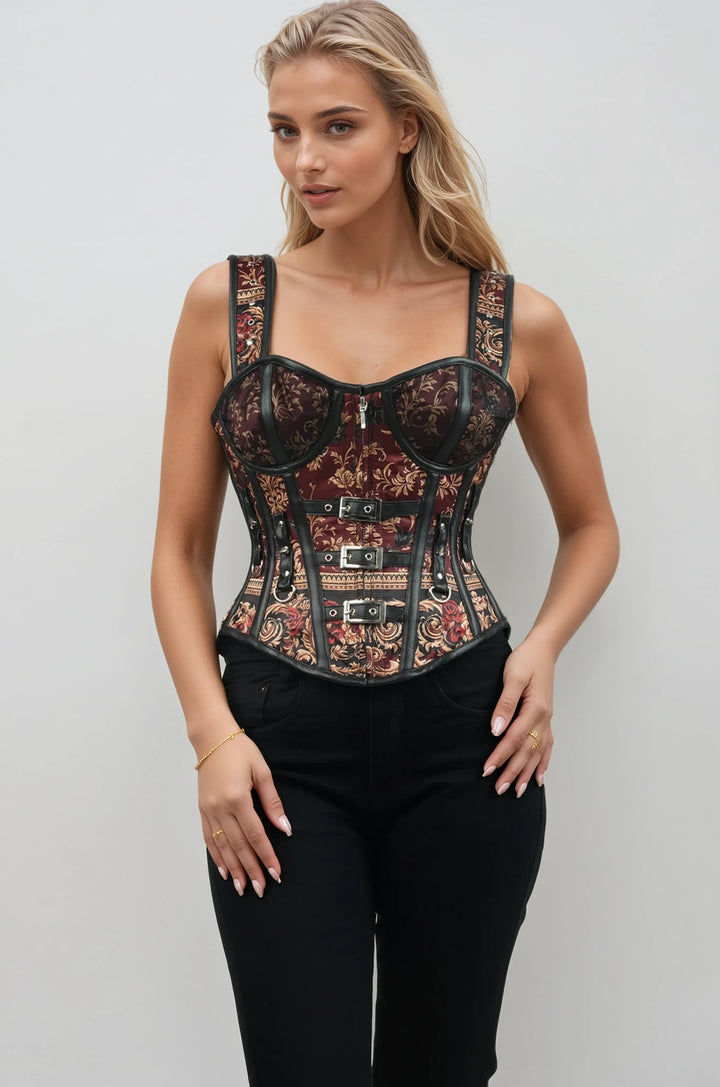 Dayle Baroque Inspired Crimson Corset