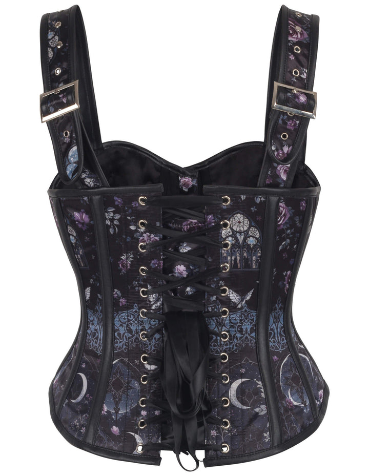 Breina Celestial and Gothic Floral Corset
