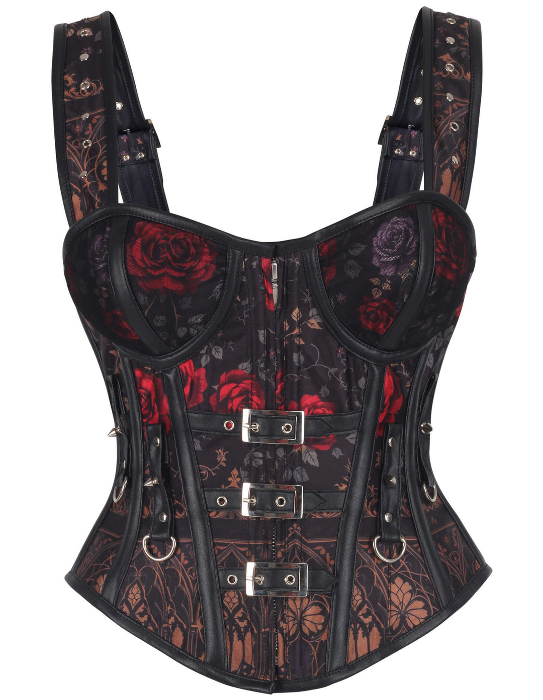 Janielle Blooming Red Rose Corset