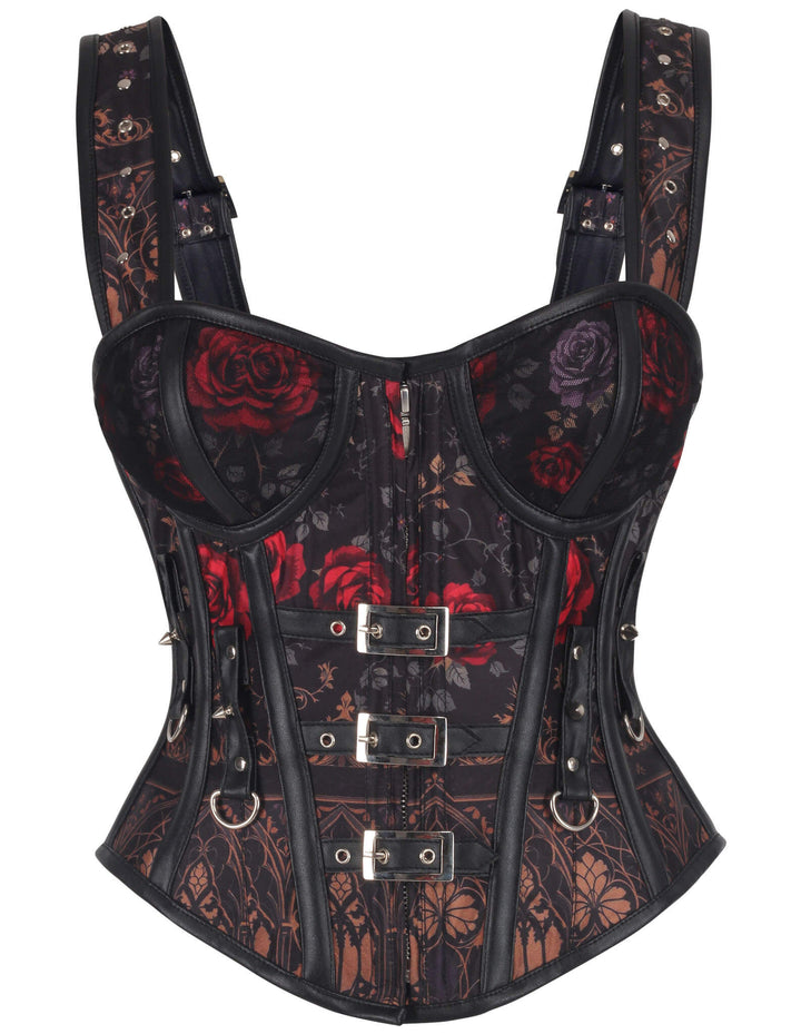 Janielle Blooming Red Rose Corset