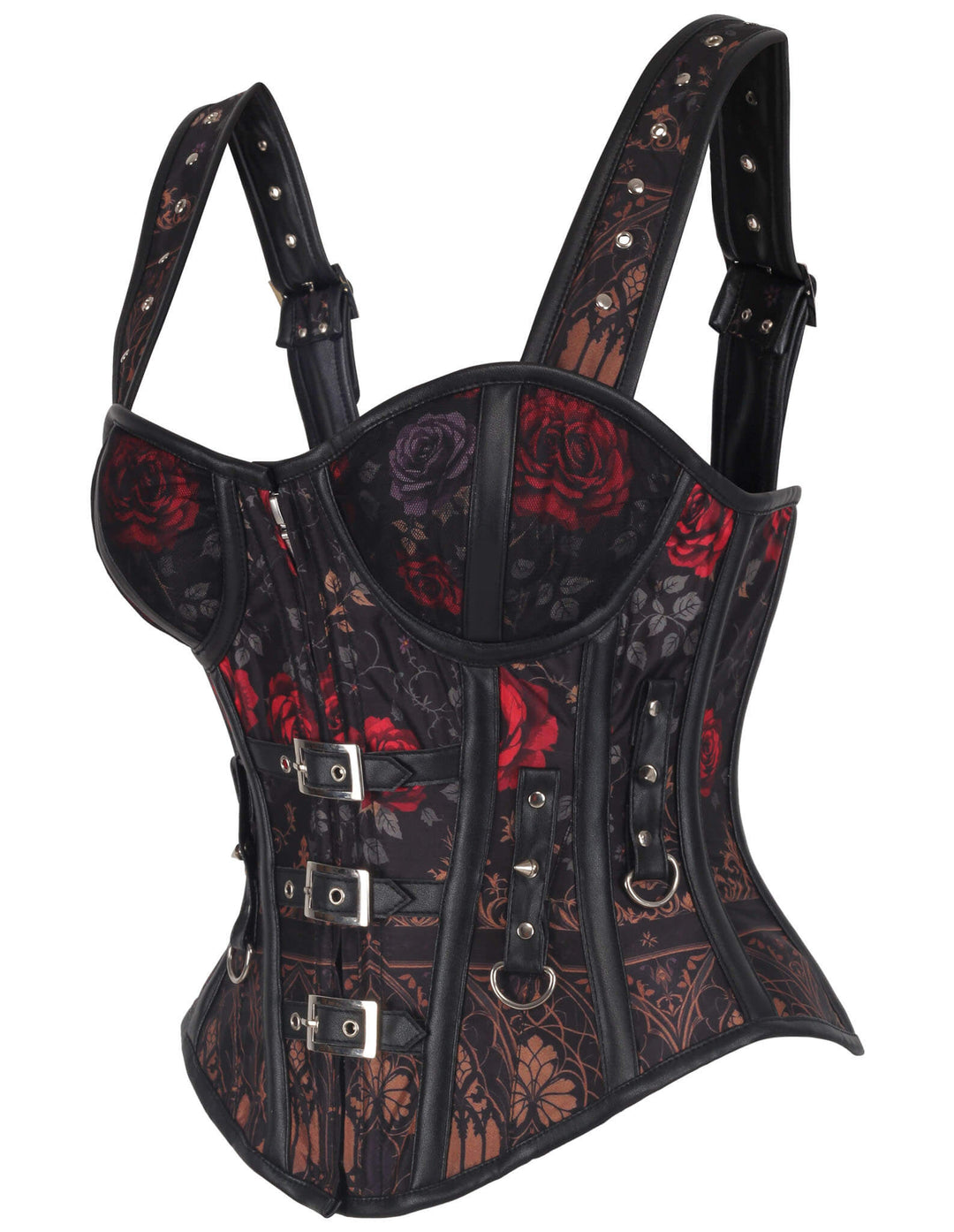 Janielle Blooming Red Rose Corset