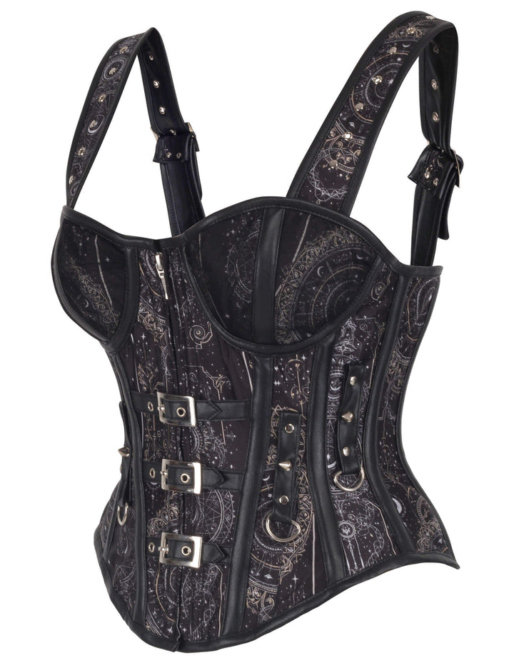 Jenai Geometry Ancient Zodiac Scrolls Corset
