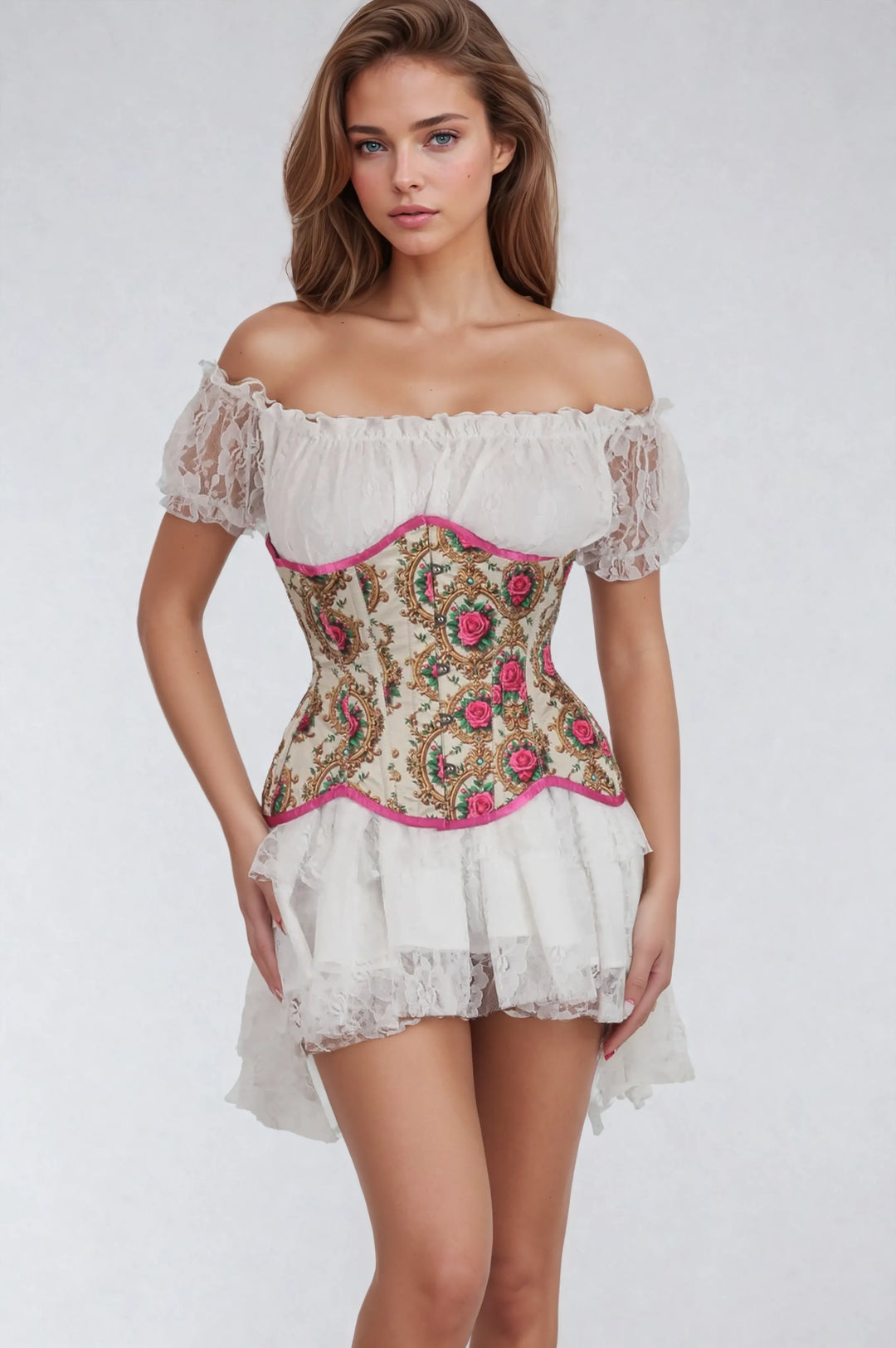 Marla Satin Curvy Corset